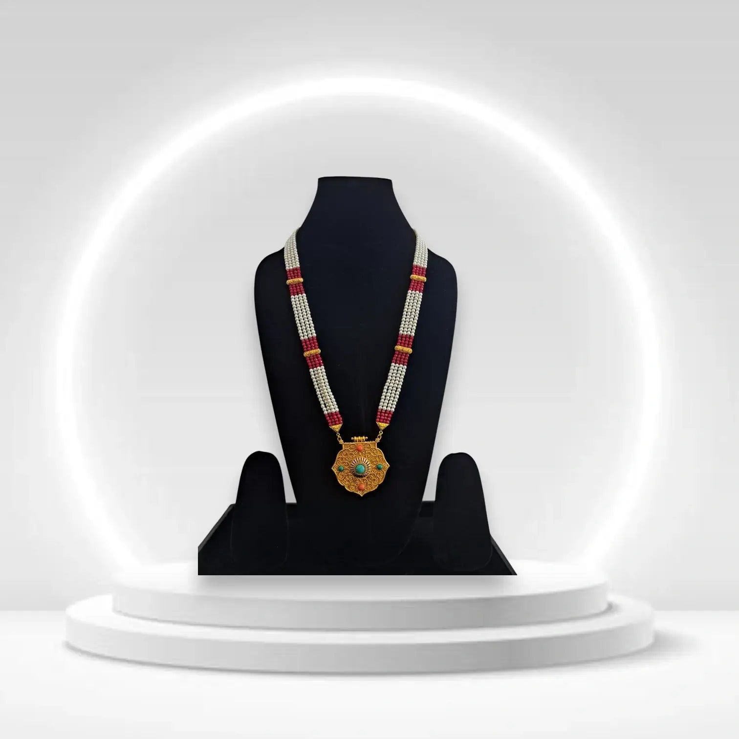 Himachali Traditional Ghau Necklace with Mala | Antique Golden Ethnic Tribal Jewelry for Women 💎