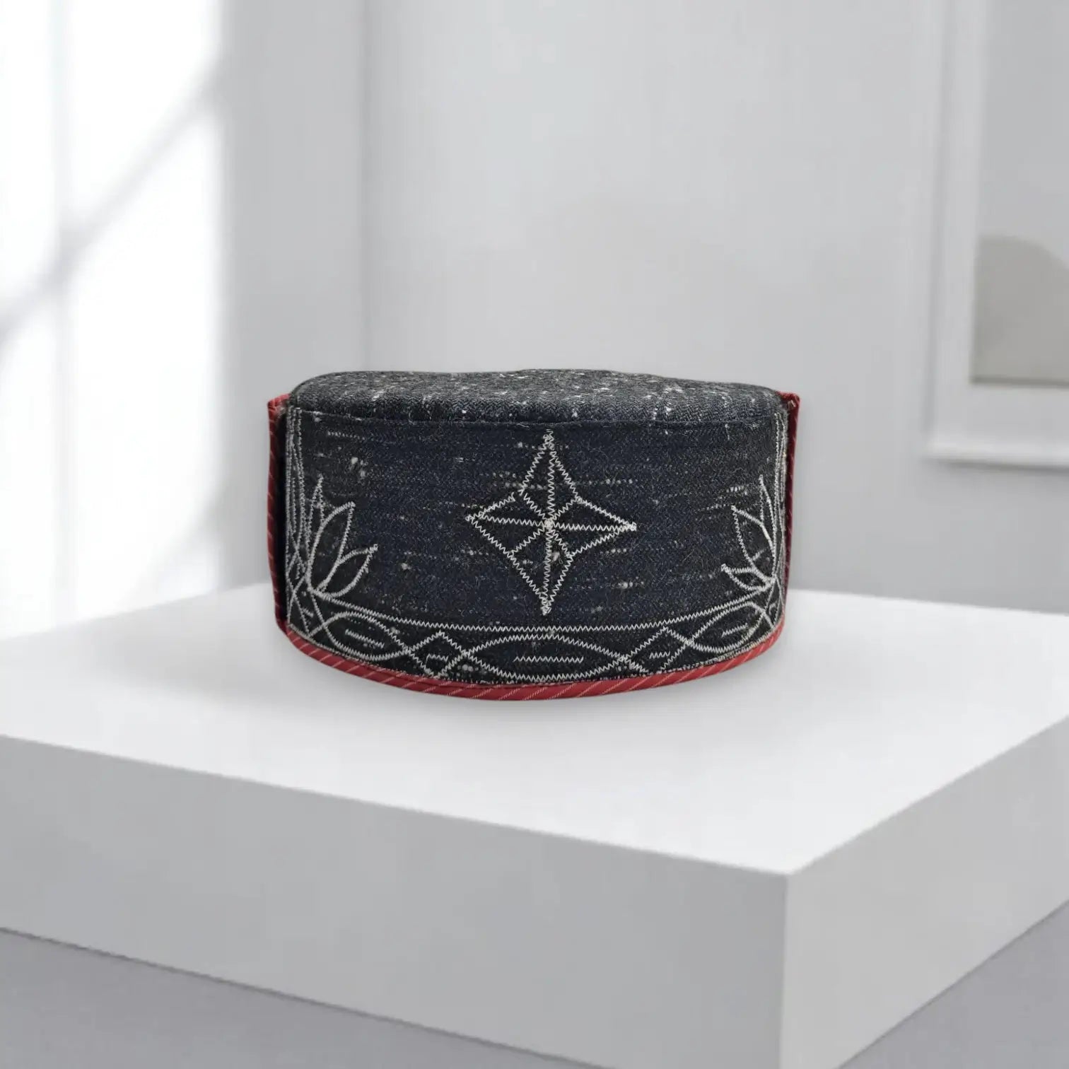 Pure Angora Wool Himachali Maroon Color Cap  | All-Season Traditional Pahadi Topi  | Unisex & Handcrafted