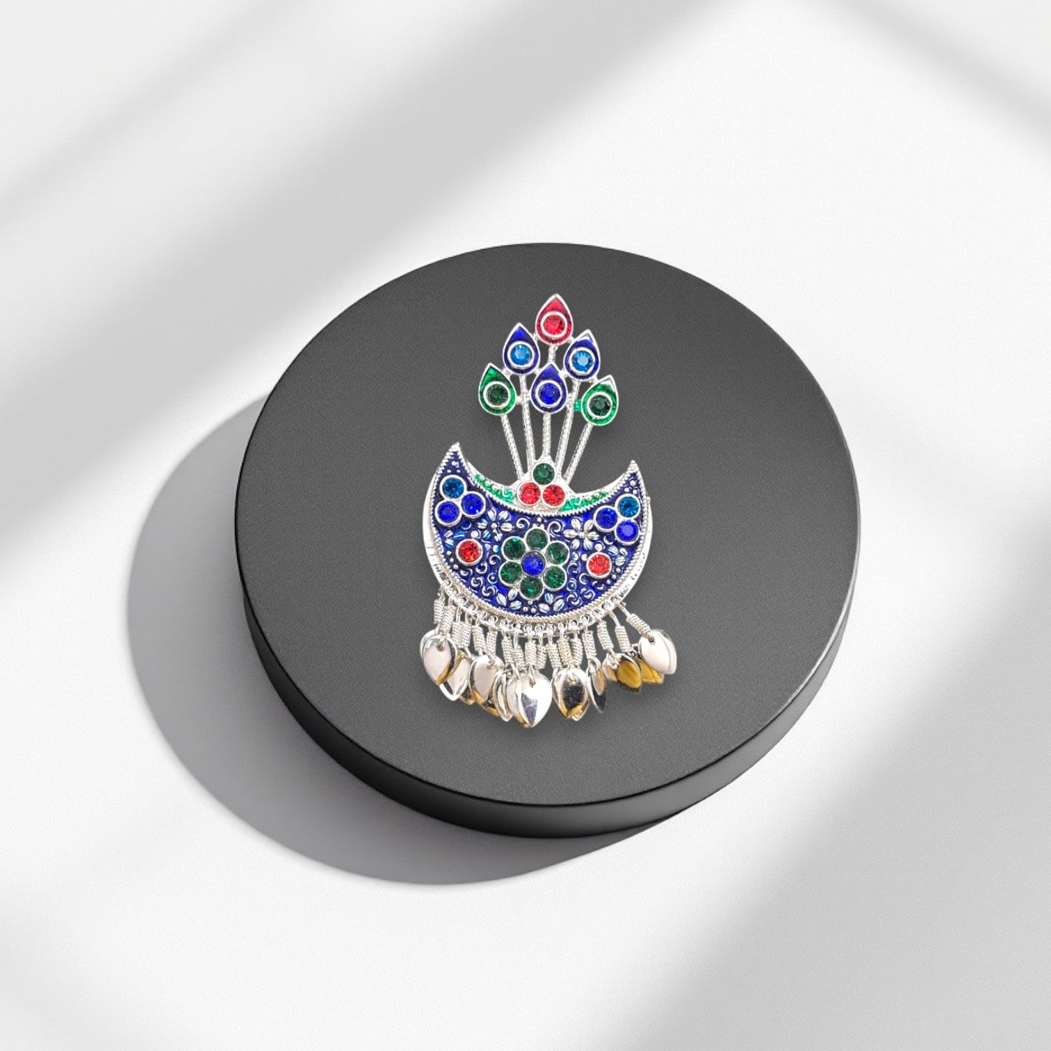 🌟 Authentic Himachali & Uttarakhandi Cap Kalgi Chand Brooch – Silver Pahadi Topi Accessory 🏔️👑 Traditional Kalgi for Kullu, Garhwali & Kumaoni Topi