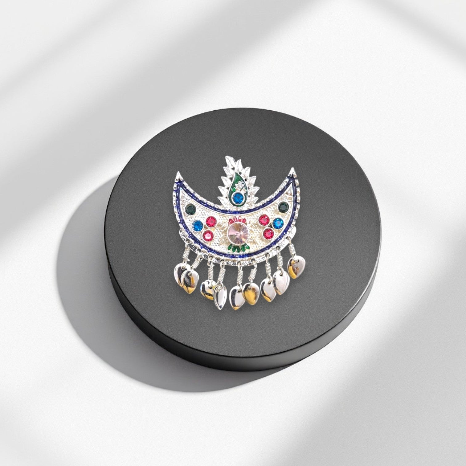 🌟 Authentic Himachali & Uttarakhandi Cap Kalgi Chand Brooch – Silver Pahadi Topi Accessory 🏔️👑 Traditional Kalgi for Kullu, Garhwali & Kumaoni Topi