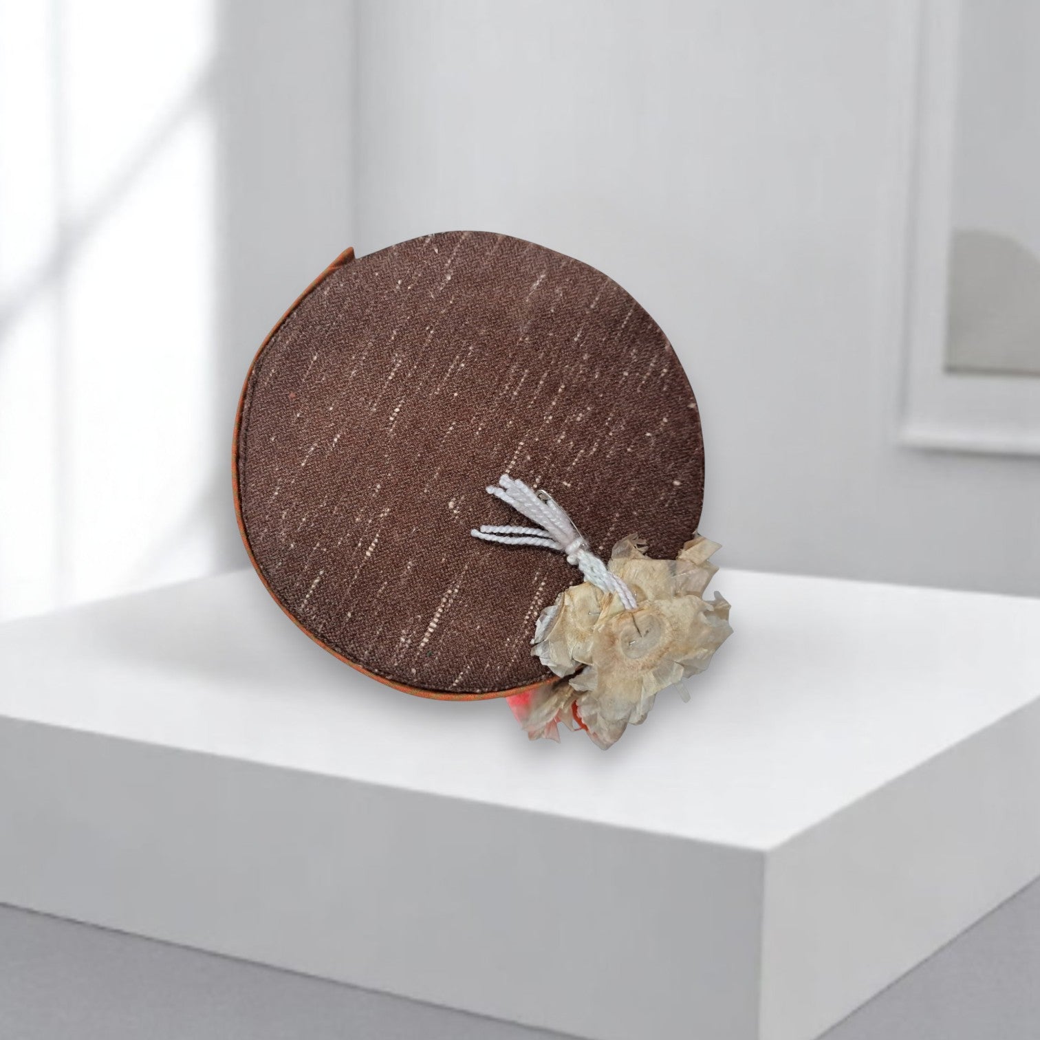 Himachali Traditional Kinnauri Cap with Maroon Patti And Flower Combo(Kinnauri) Unisex Cap