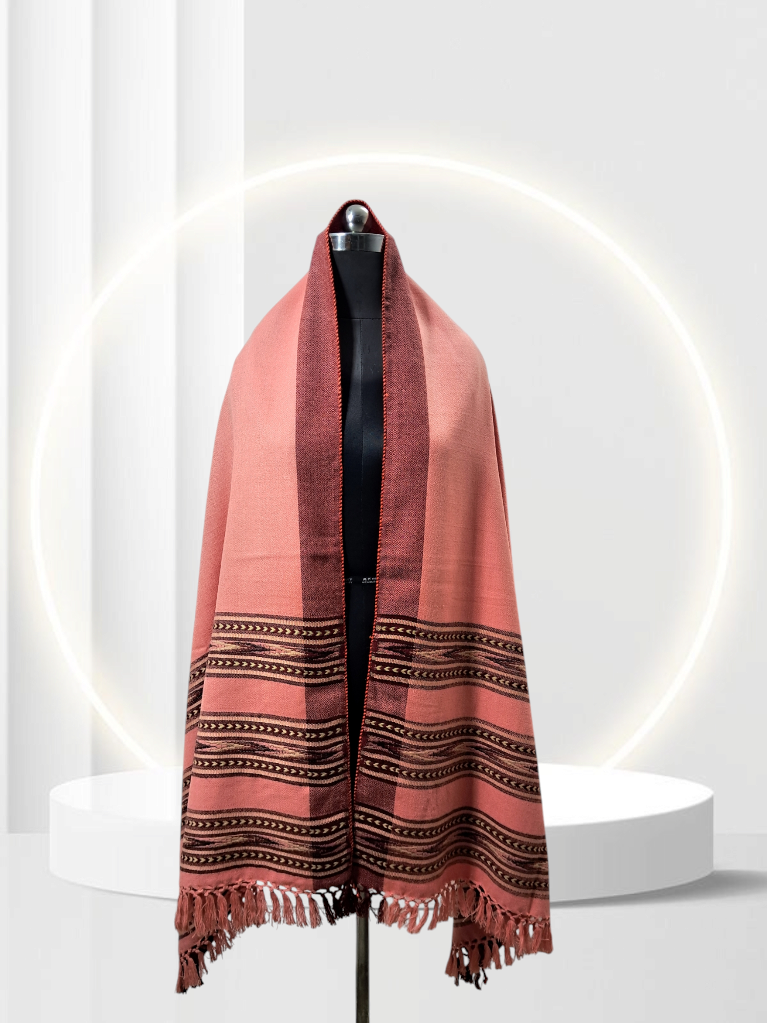 Himalayan Threads Kullu Patti III Handwoven Pure Wool Shawl | 100% Wool | 40x80 Inches