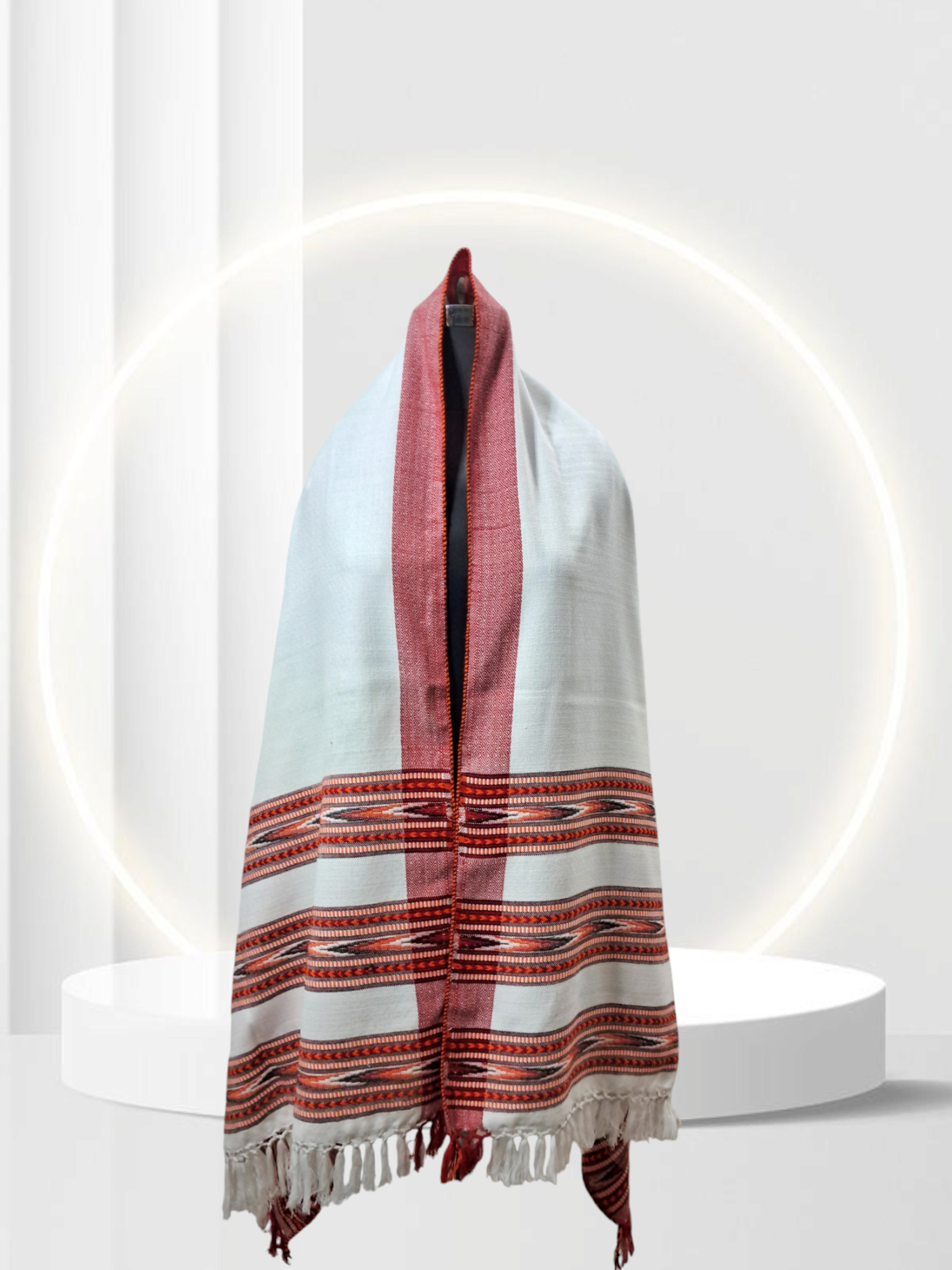 Himalayan Threads Kullu Patti III Handwoven Pure Wool Shawl | 100% Wool | 40x80 Inches