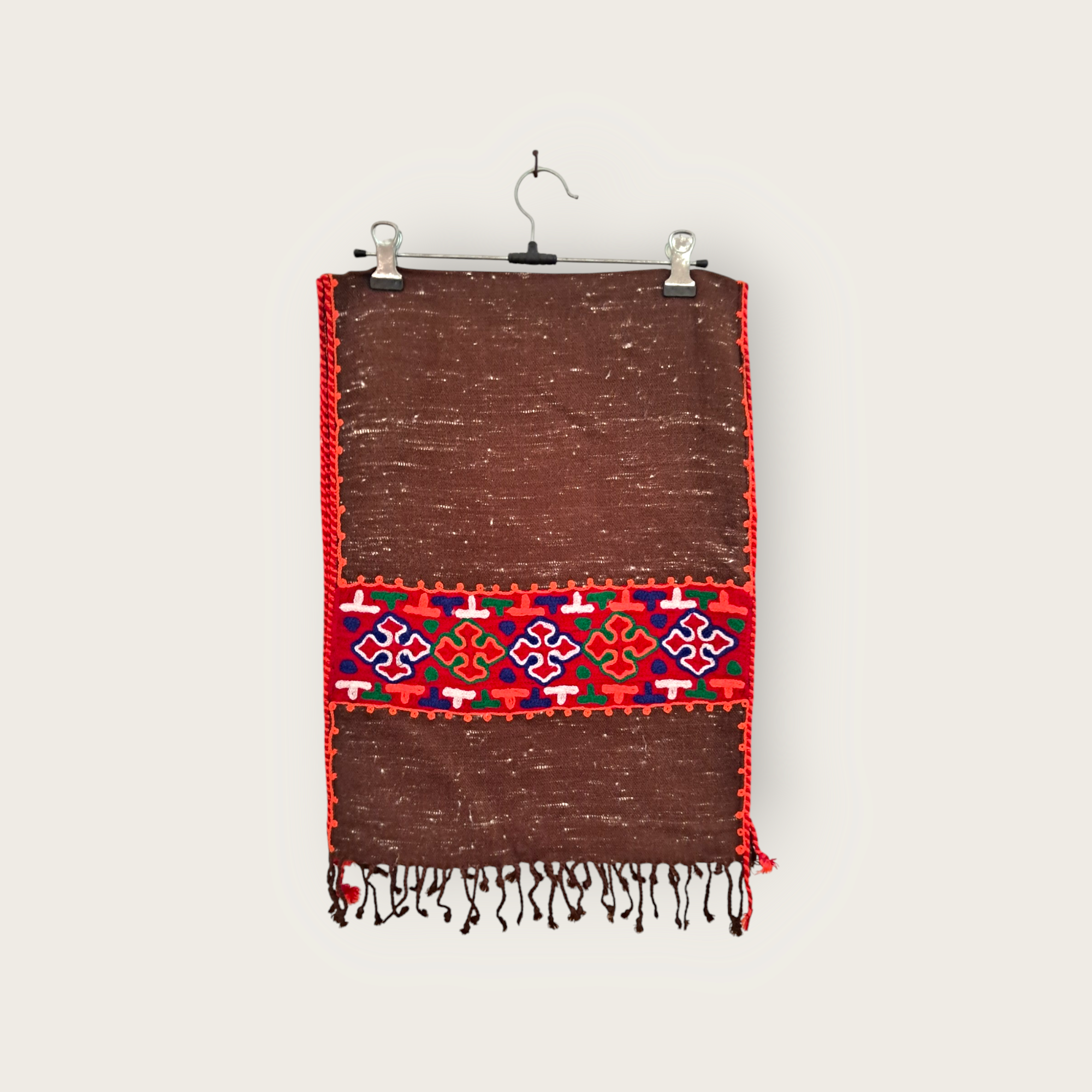 Himalyan Threads Unisex Brown Angora Wool Muffler – Soft, Warm Scarf for Winter Fashion