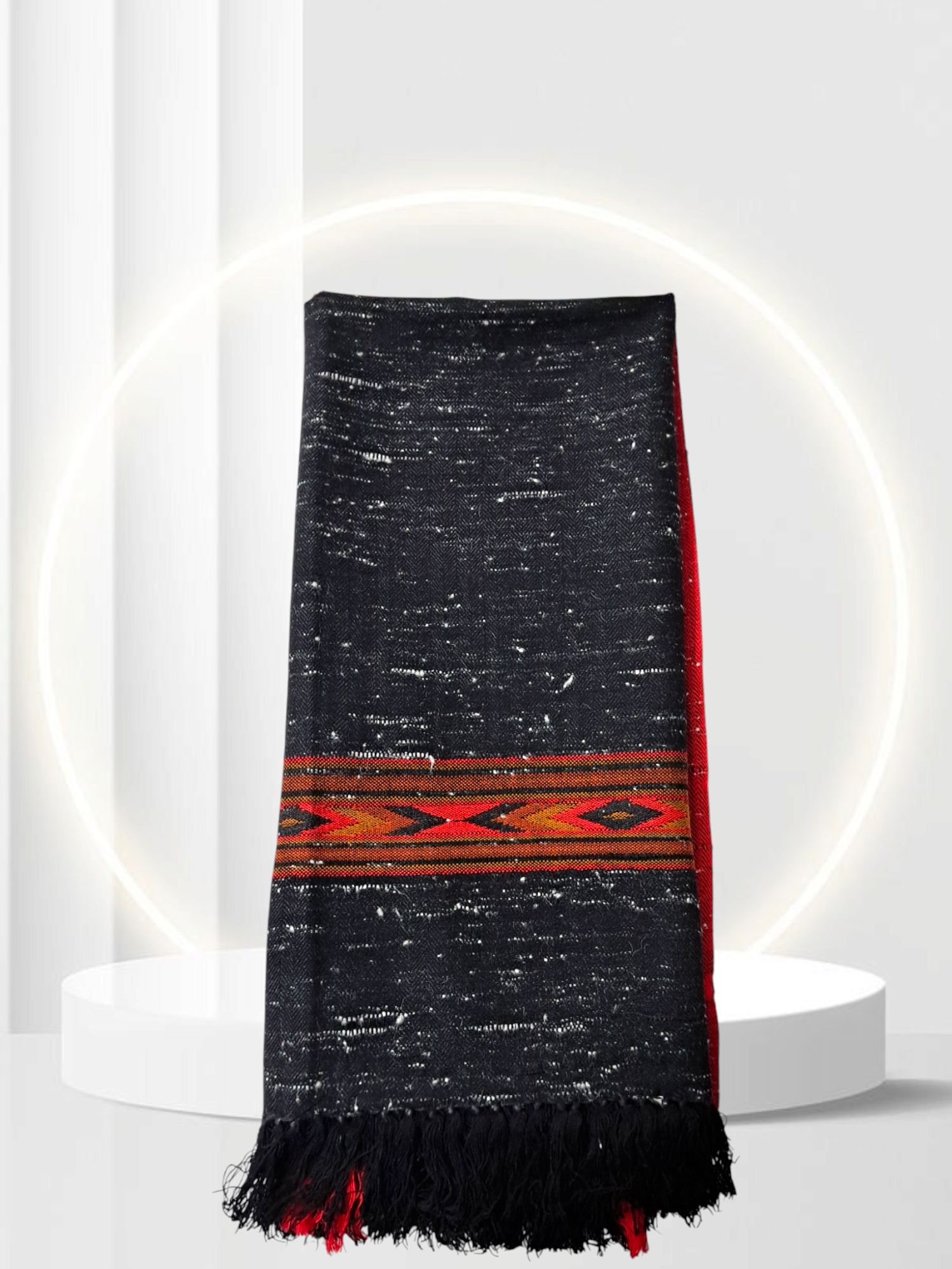 Himalyan Threads Pure Woolen Angora Kullu Stole - Handwoven Soft Wool Stole for Women, Luxury Woolen Accessories