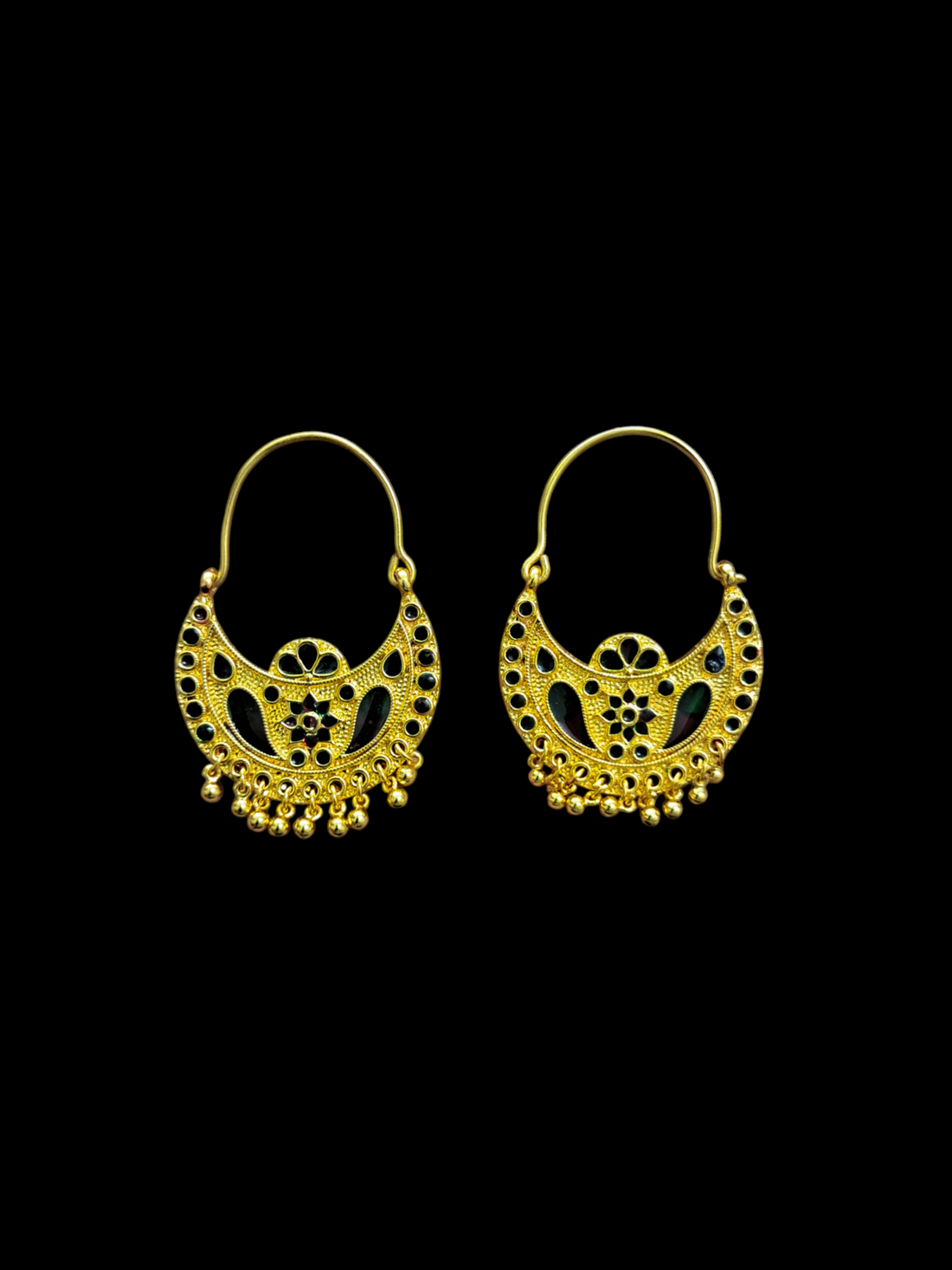 Traditional Himachali Kanbali Brass Earrings | Handmade Pahadi Heritage Jewelry