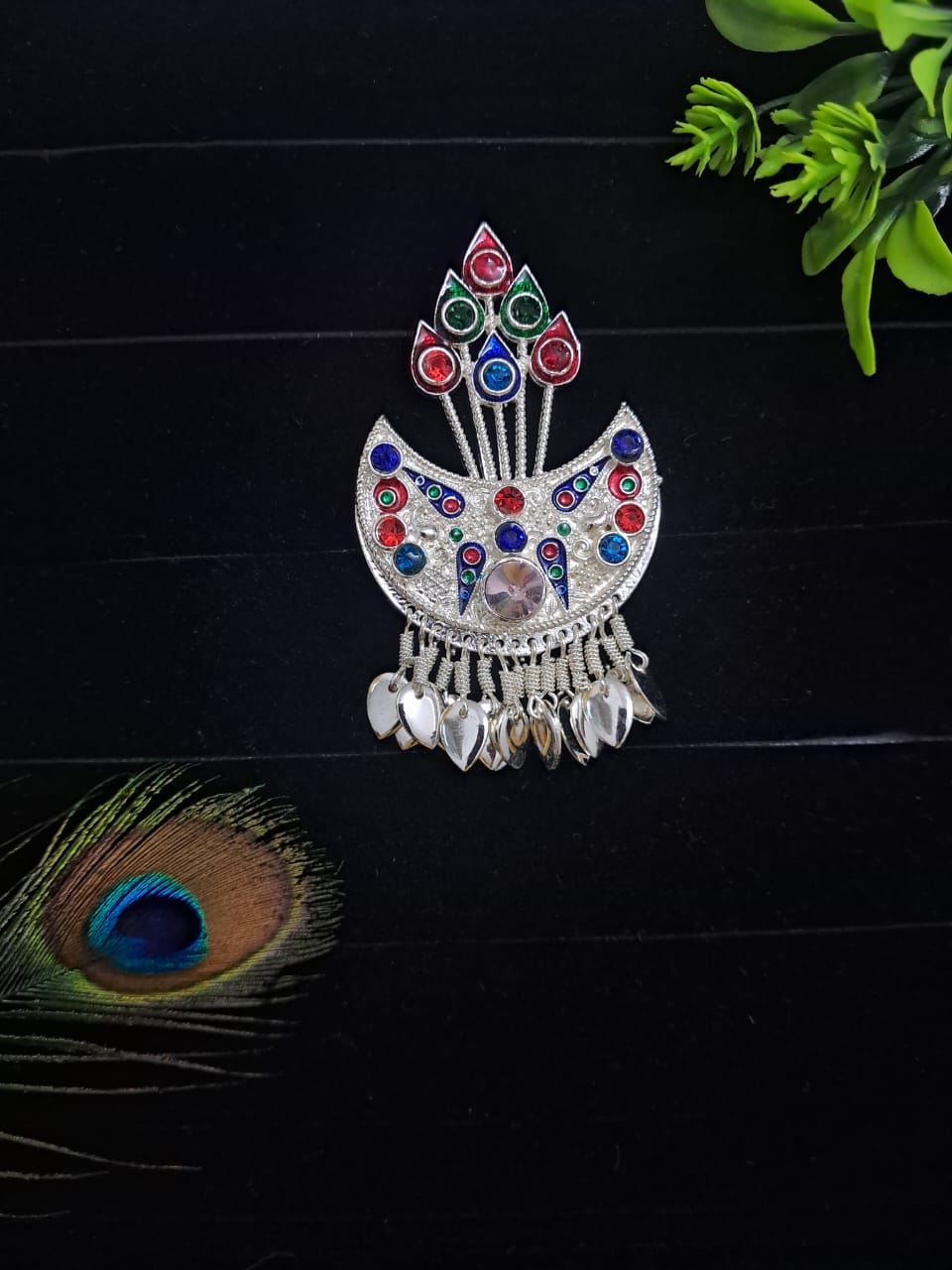 🌟 Authentic Himachali & Uttarakhandi Cap Kalgi Chand Brooch – Silver Pahadi Topi Accessory 🏔️👑 Traditional Kalgi for Kullu, Garhwali & Kumaoni Topi