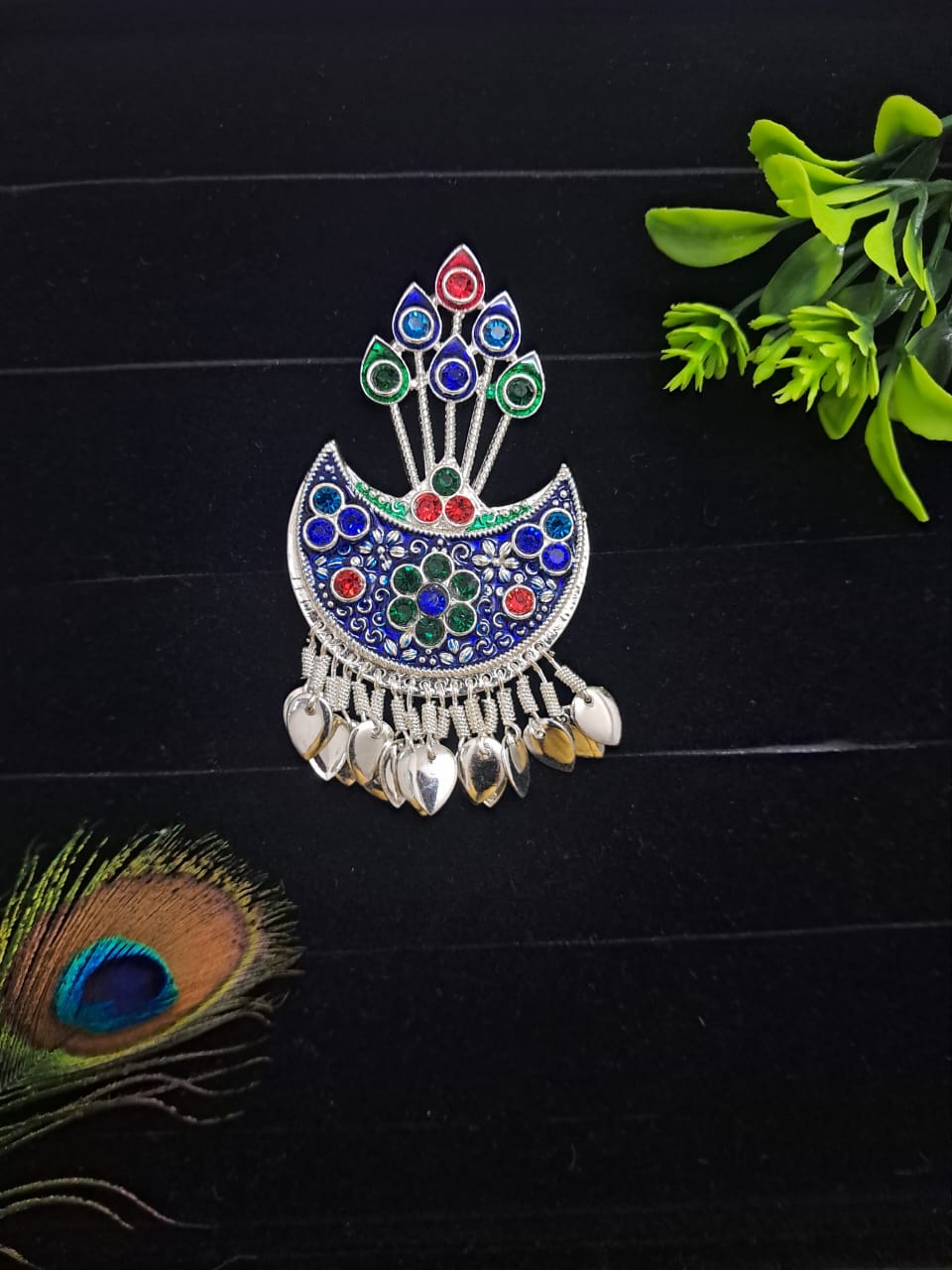 🌟 Authentic Himachali & Uttarakhandi Cap Kalgi Chand Brooch – Silver Pahadi Topi Accessory 🏔️👑 Traditional Kalgi for Kullu, Garhwali & Kumaoni Topi