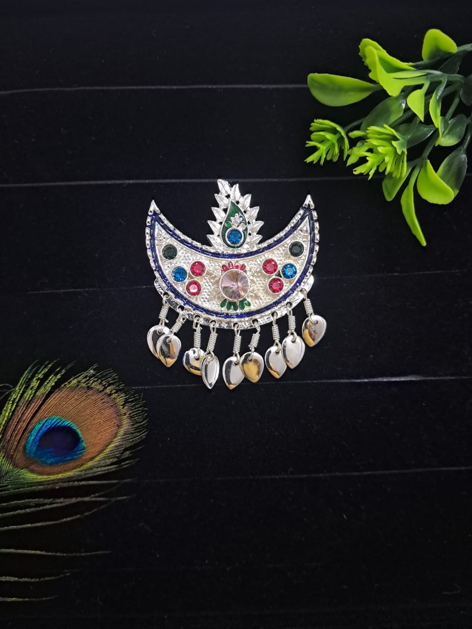 🌟 Authentic Himachali & Uttarakhandi Cap Kalgi Chand Brooch – Silver Pahadi Topi Accessory 🏔️👑 Traditional Kalgi for Kullu, Garhwali & Kumaoni Topi