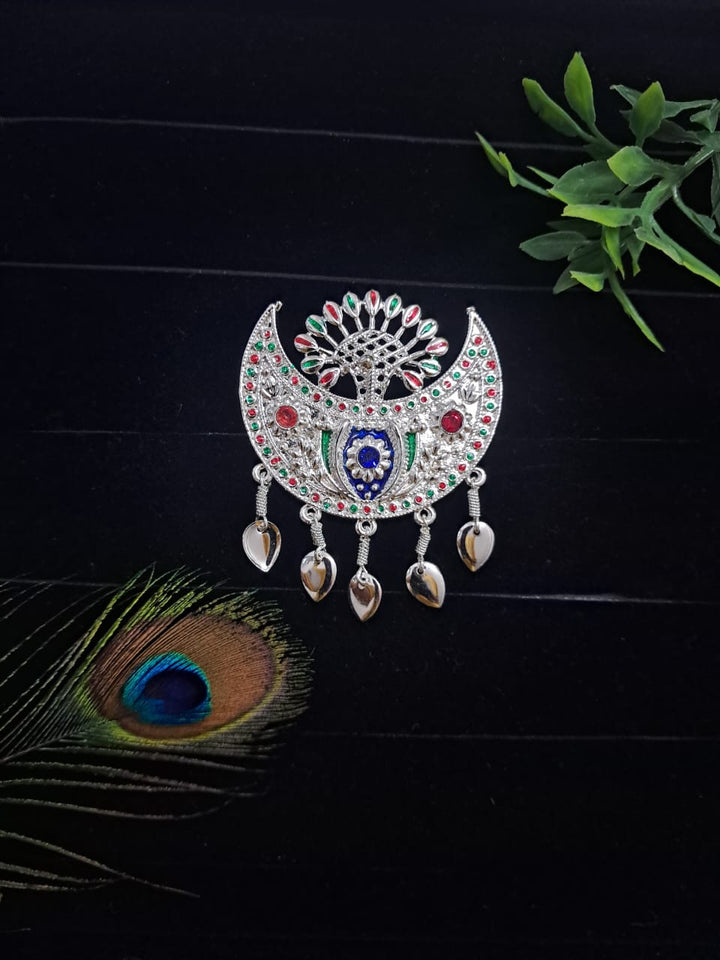 🌟 Authentic Himachali & Uttarakhandi Cap Kalgi Chand Brooch – Silver Pahadi Topi Accessory 🏔️👑 Traditional Kalgi for Kullu, Garhwali & Kumaoni Topi