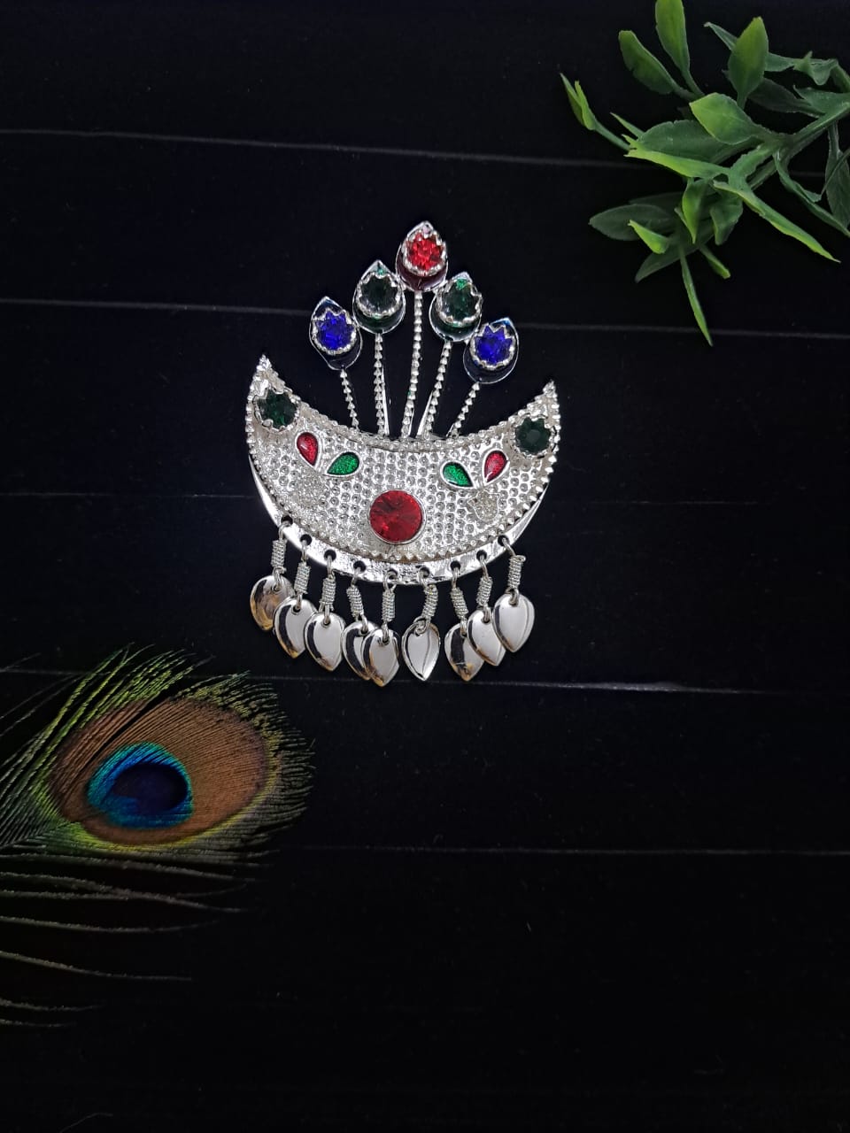 🌟 Authentic Himachali & Uttarakhandi Cap Kalgi Chand Brooch – Silver Pahadi Topi Accessory 🏔️👑 Traditional Kalgi for Kullu, Garhwali & Kumaoni Topi