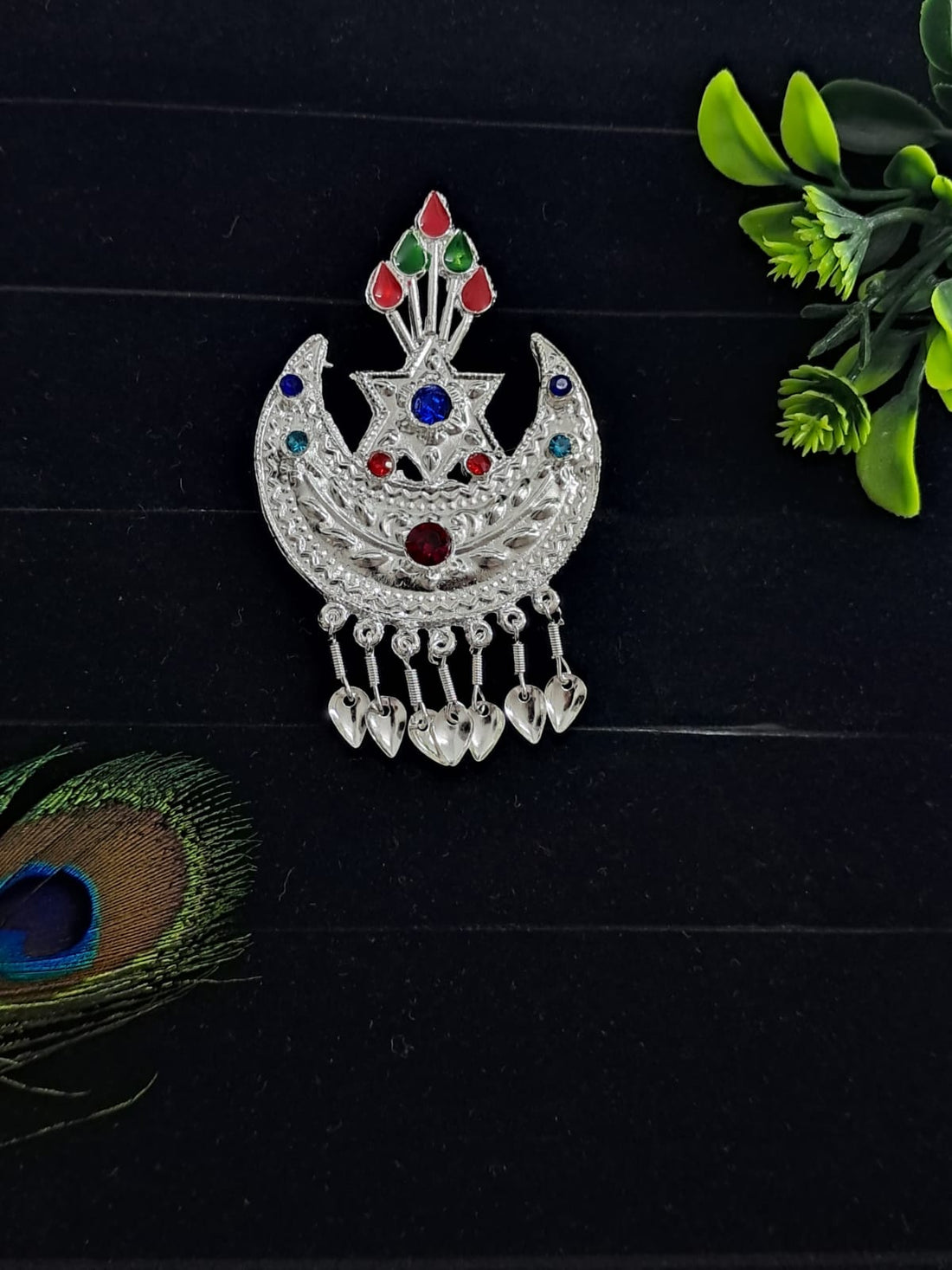 🌟 Authentic Himachali & Uttarakhandi Cap Kalgi Chand Brooch – Silver Pahadi Topi Accessory 🏔️👑 Traditional Kalgi for Kullu, Garhwali & Kumaoni Topi