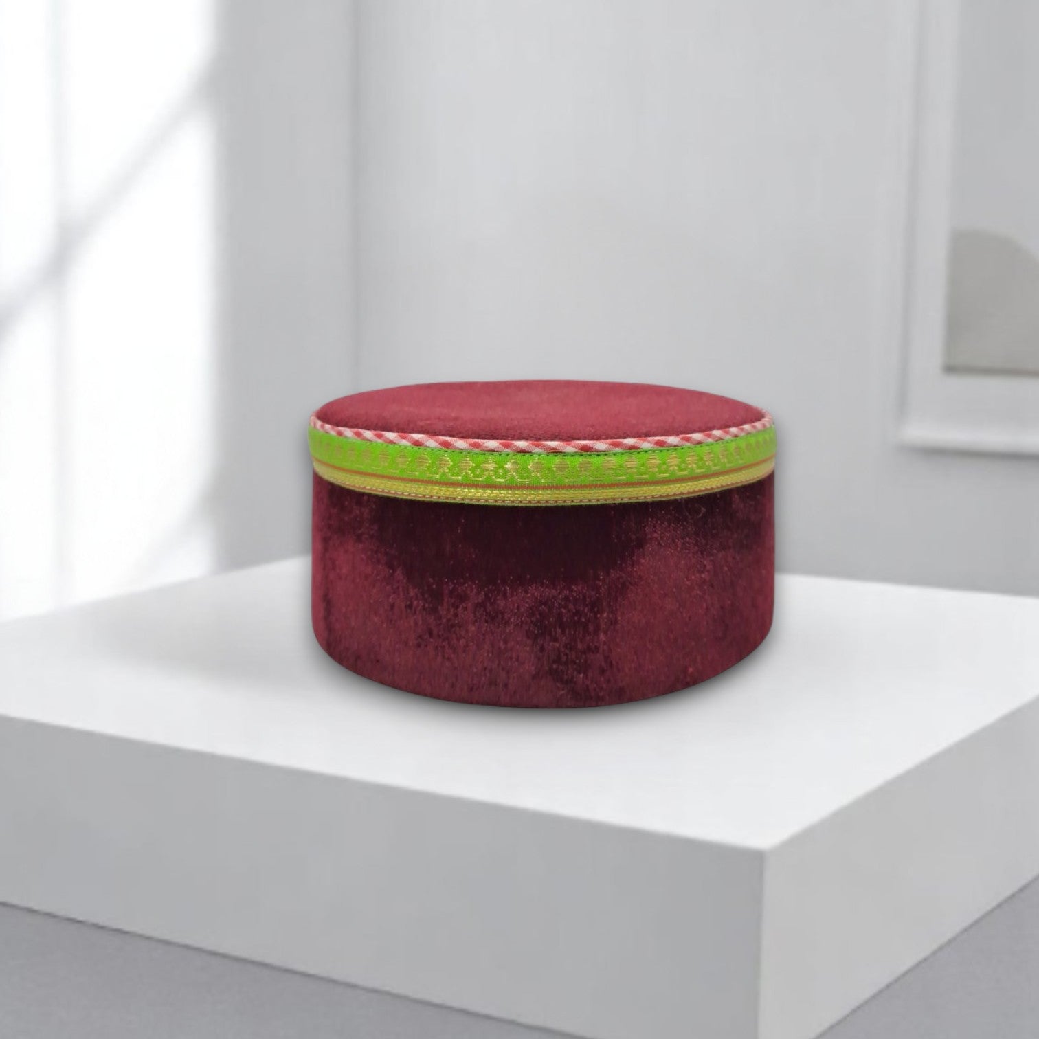 Himachali Traditional Saneel Gotta Cap Unisex Elegance In Every Style