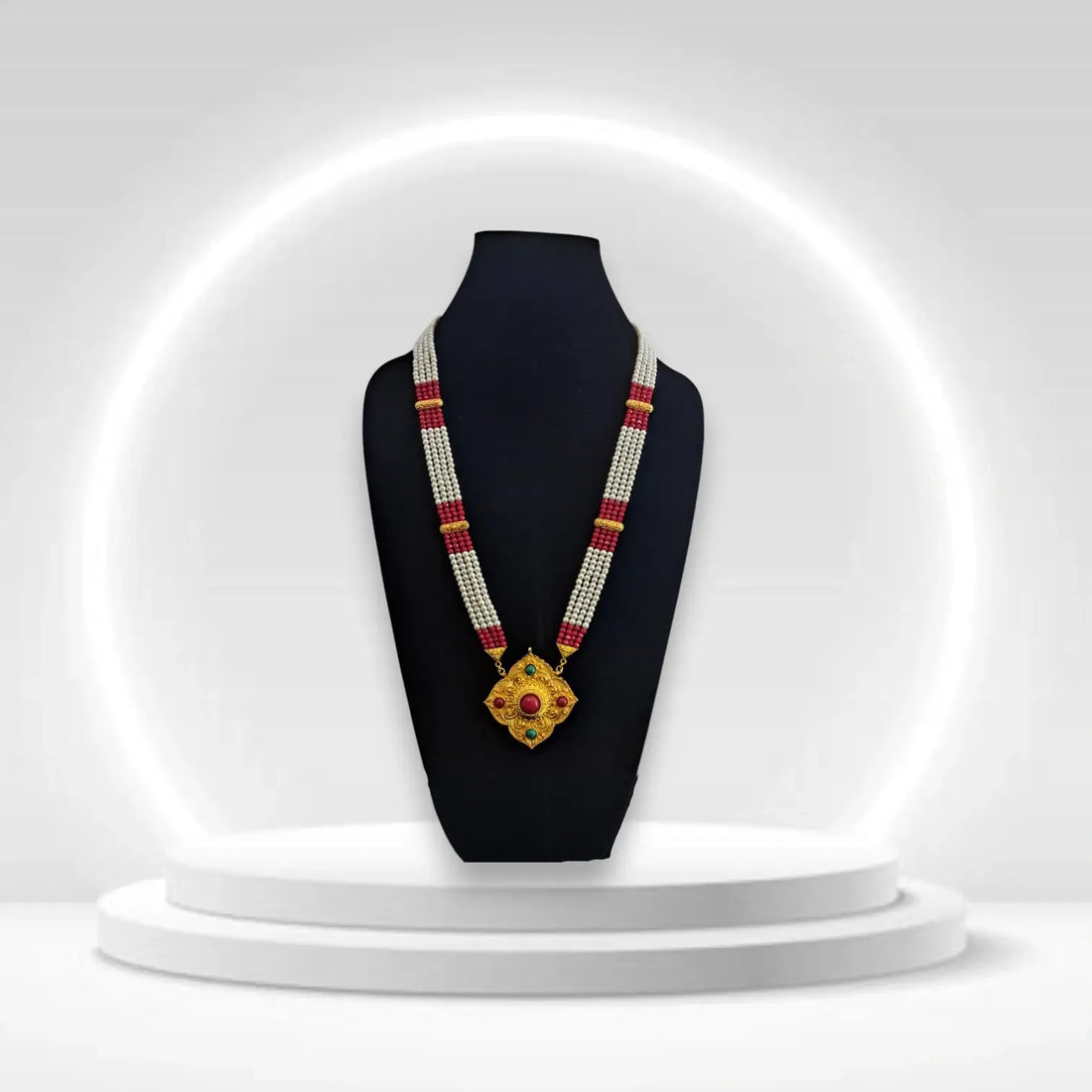 ✨ Himachali Traditional Ghau Necklace with Mala | Antique Golden Ethnic Tribal Jewelry for Women 💎🌿