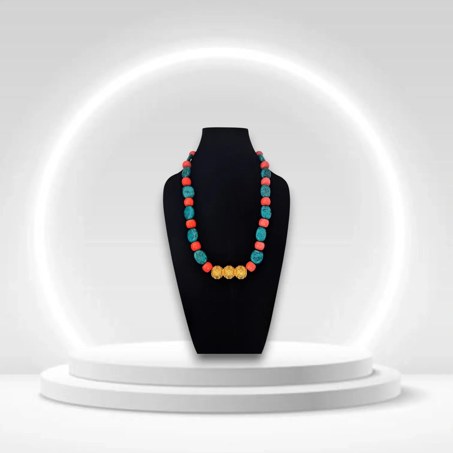 Kinnauri Tarmani Necklace | High-Quality Brass with Beaded Stones| Gold-Like Finish Ethnic Jewelry for Women ✨💛🌿