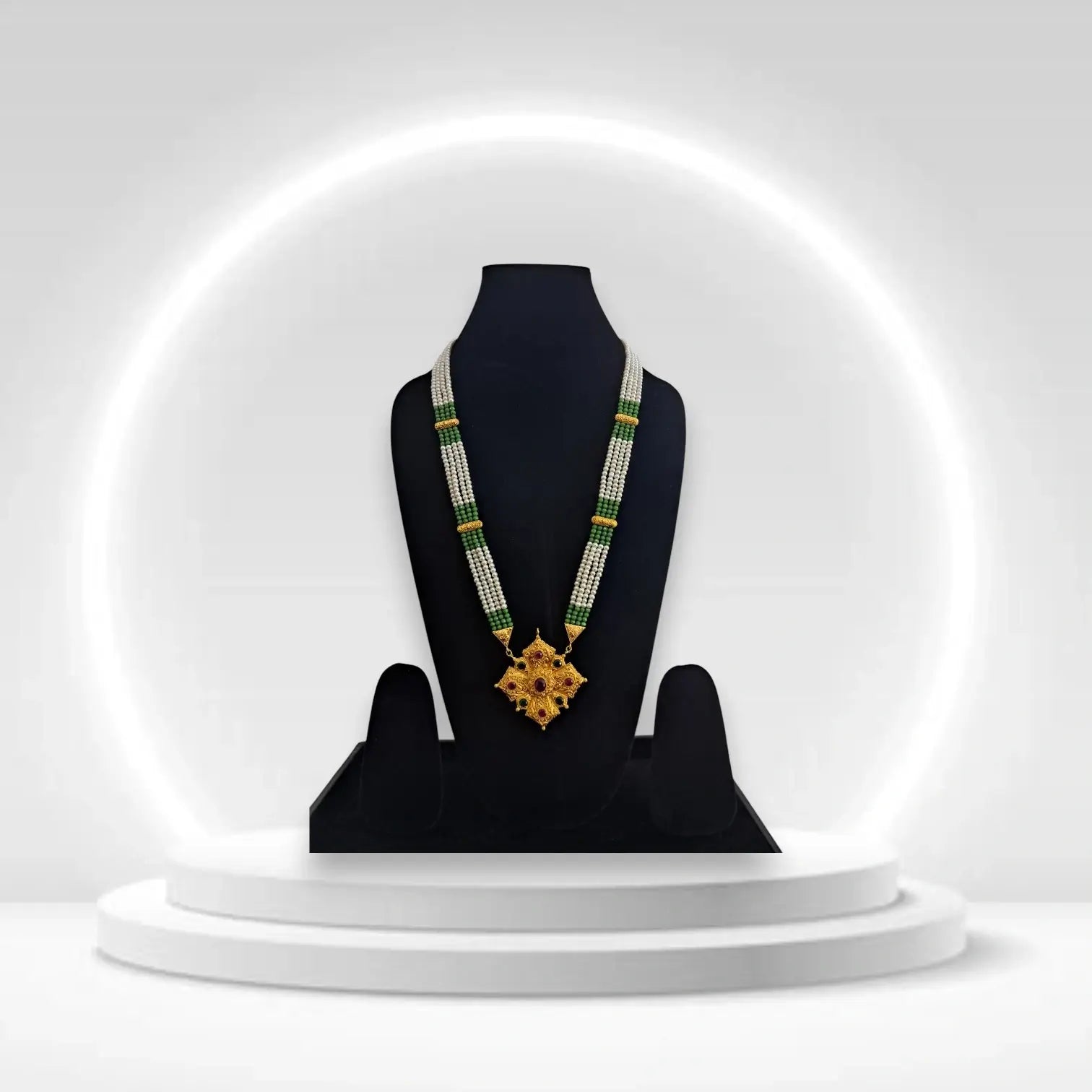 ✨ Himachali Traditional Ghau Necklace with Mala | Antique Golden Ethnic Tribal Jewelry for Women 💎🌿
