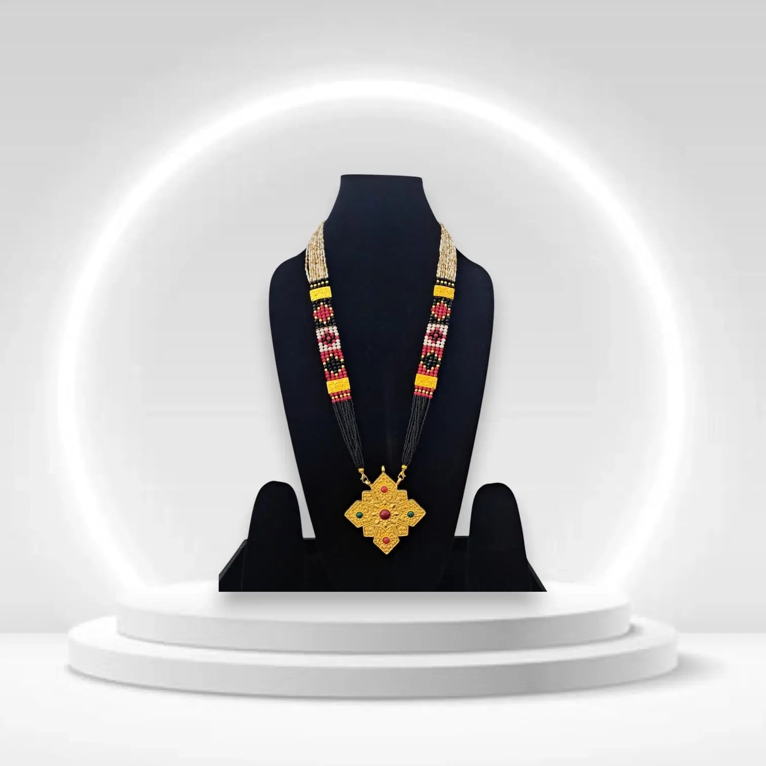 Himachali Traditional Ghau Necklace with Mala | Antique Ethnic Tribal Jewelry for Women