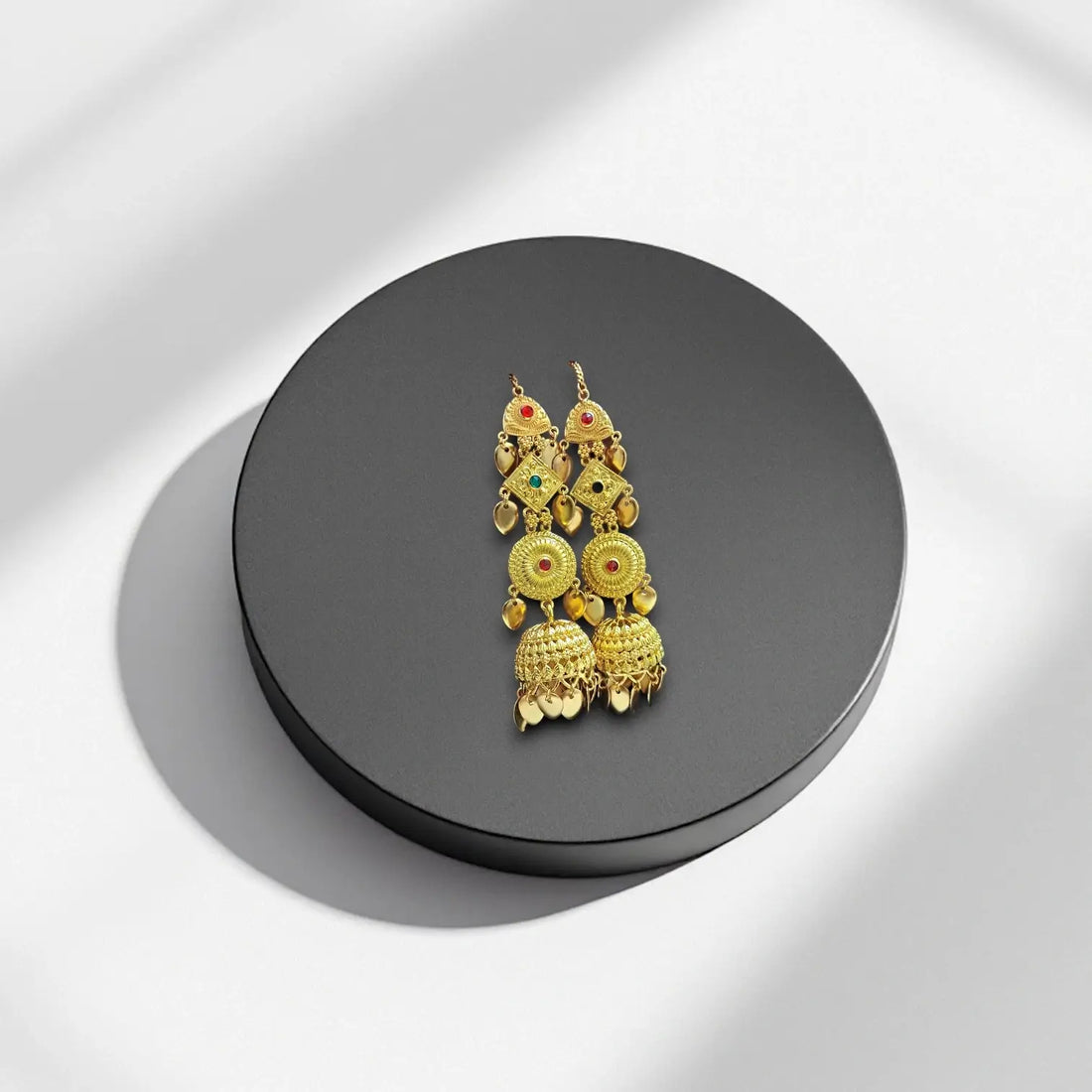 Authentic Kinnauri Jhumka Brass Earrings | Handmade Himachali Traditional Jewelry