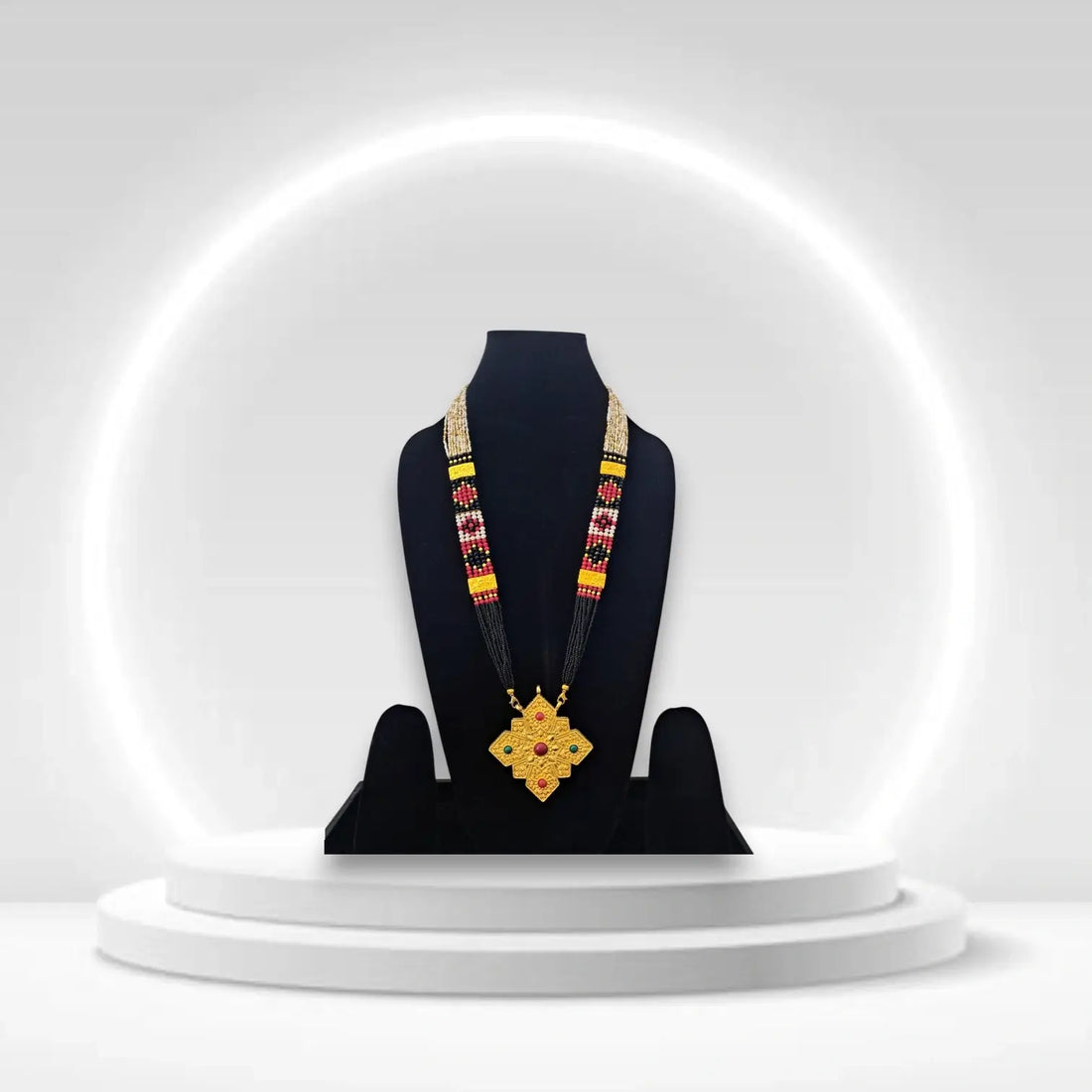 Himachali Traditional Ghau Necklace with Mala | Antique Ethnic Tribal Jewelry for Women
