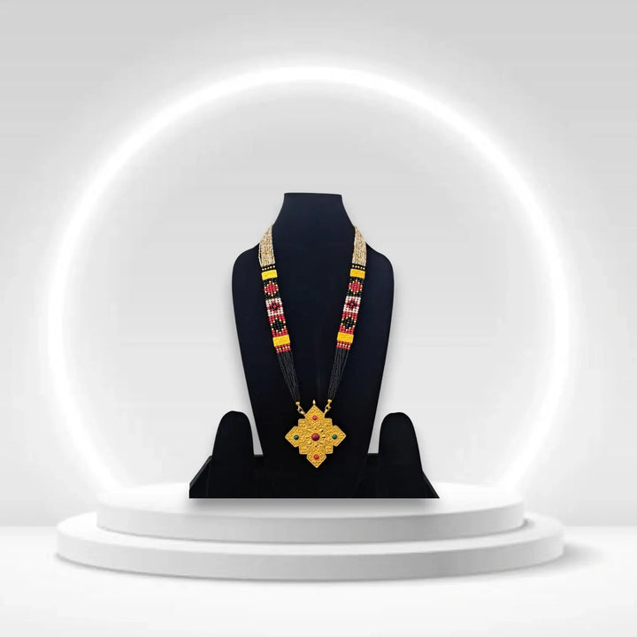 Himachali Traditional Ghau Necklace with Mala | Antique Ethnic Tribal Jewelry for Women