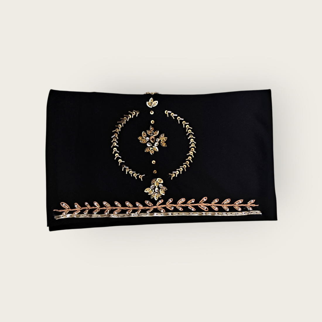 Himachali Traditional Dhatu Head Scarf for Women – Hand-Embroidered Rayon Fabric with Stone Work | Pahadi Cultural & Ethnic Wear