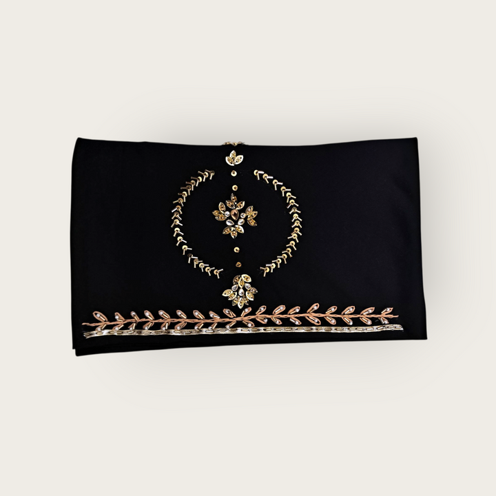 Himachali Traditional Dhatu Head Scarf for Women – Hand-Embroidered Rayon Fabric with Stone Work | Pahadi Cultural & Ethnic Wear