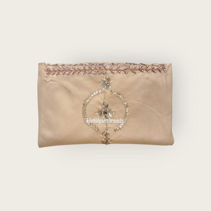 Himachali Traditional Dhatu Head Scarf for Women – Hand-Embroidered Rayon Fabric with Stone Work | Pahadi Cultural & Ethnic Wear