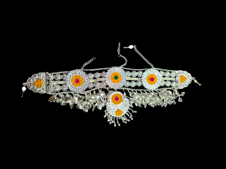 Himachali Matha Patti – Traditional Pahadi Bridal Head Jewellery | Tribal Headpiece Big Sized