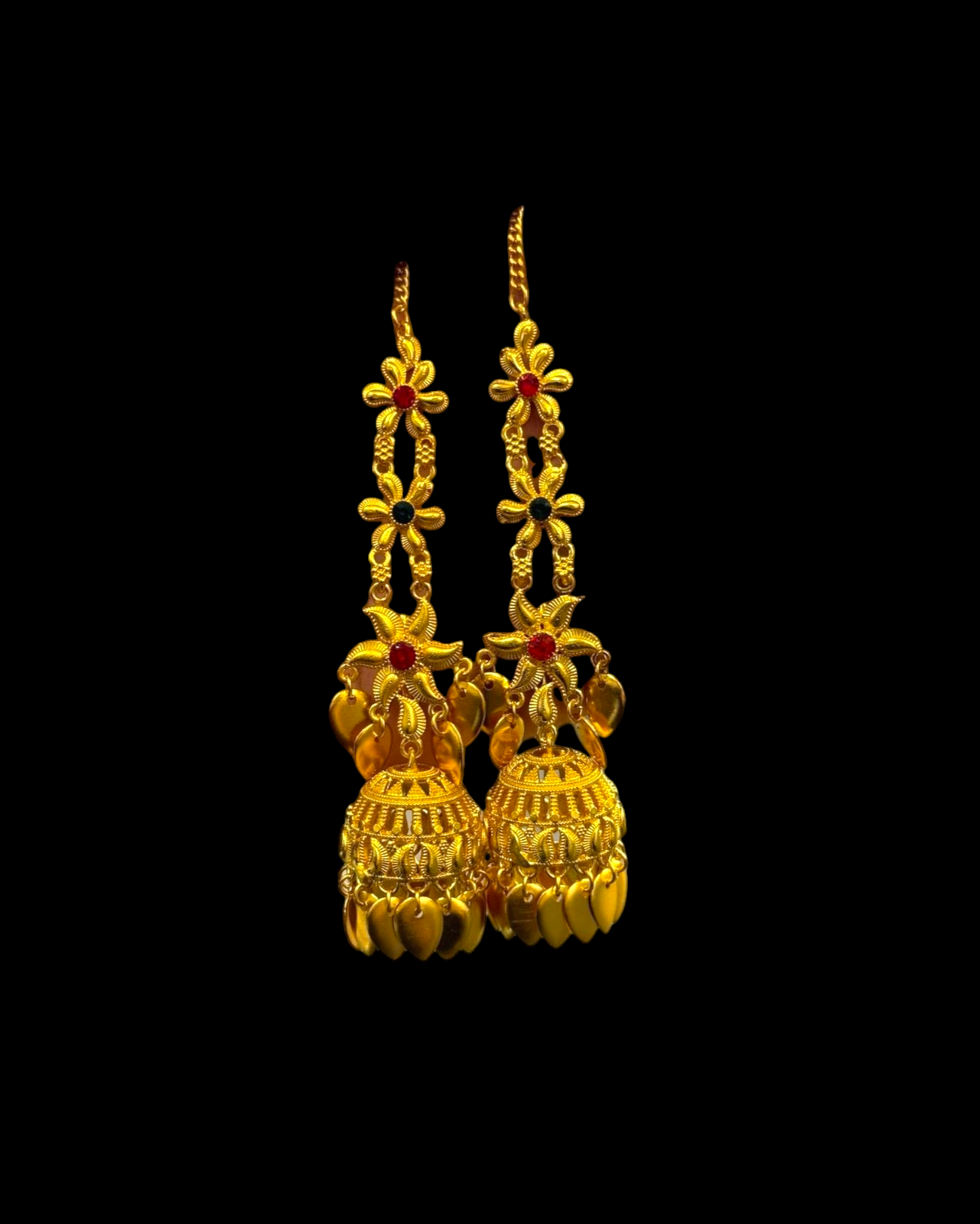 Kinnauri Jhumka Brass Earrings | Handmade Himachali Traditional Jewelry