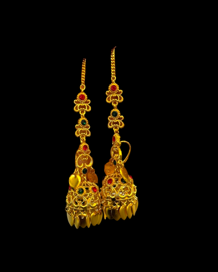 Kinnauri Jhumka Brass Earrings | Handmade Himachali Traditional Jewelry